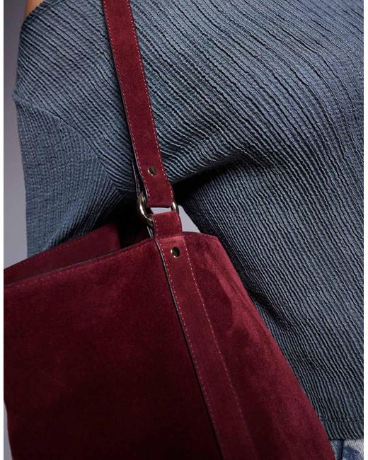 Borsa Shopping Bordeaux di ASOS in Red