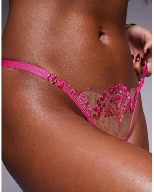 Bluebella Red Marissa Lace Thong