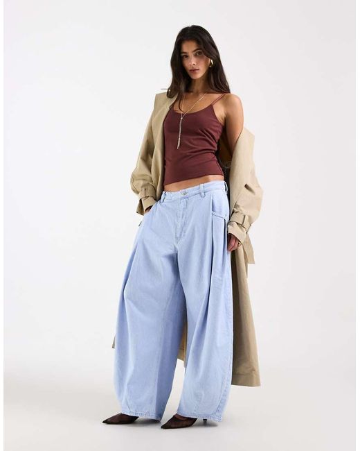 ASOS Double Layered Scoop Neck Cami Top Chocolate