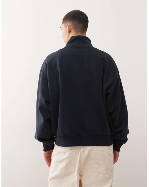 Weekday – kastiges oversize-sweatshirt in Blue für Herren