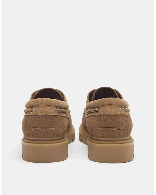 Scarpe Da Barca di Pull&Bear in Brown da Uomo