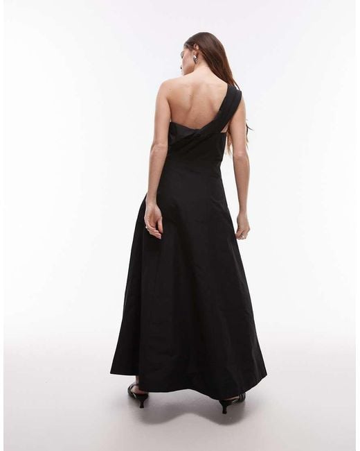 ARKET White One Shoulder Maxi Dress With Corset And Twisted Strap Detail