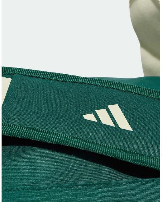Adidas Originals Green Linear Duffel Bag Small