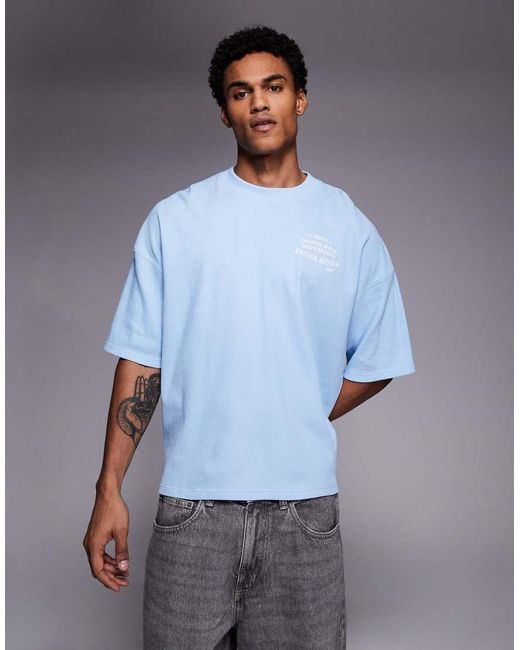 Good For Nothing Blue Oversized T-shirt for men