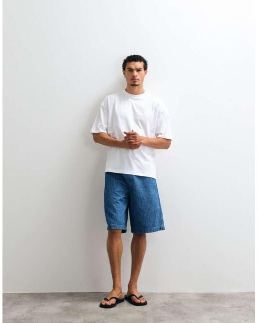 ASOS White Oversized T-shirt With Tavern Graphic for men