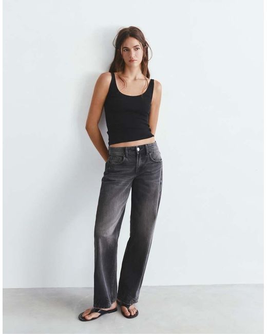 Pull&Bear Tanktop Van Modal in het Black
