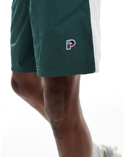 Parlez Gray Seward Drawstring Panel Shorts for men