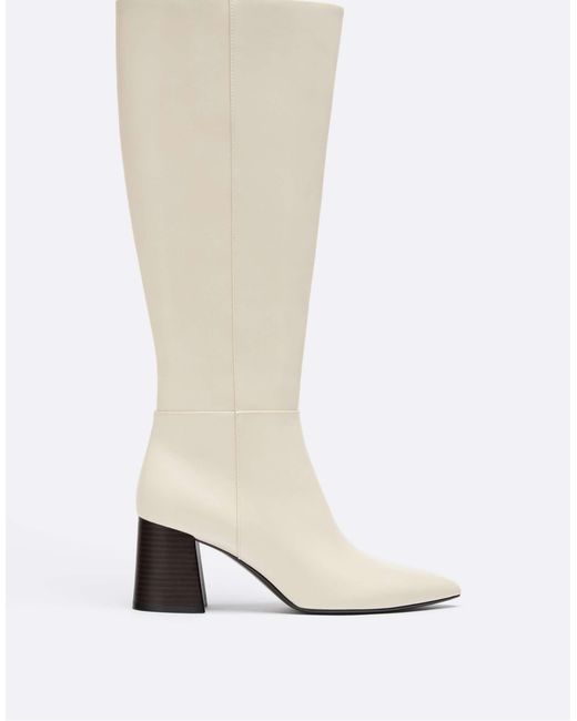 Stradivarius White E stiefel mit absatz