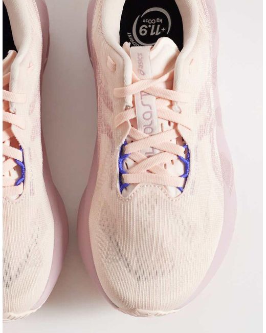 Asics Pink Novablast 5 Running Trainers