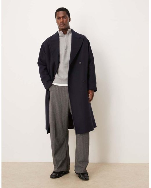 Abrigo De Lana De SELECTED de hombre de color Blue