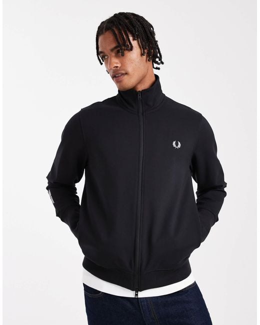 Fred Perry Blue Thumbhole Track Jacket for men