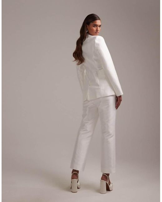 ASOS White Tailored Bridal Cigarette Trouser