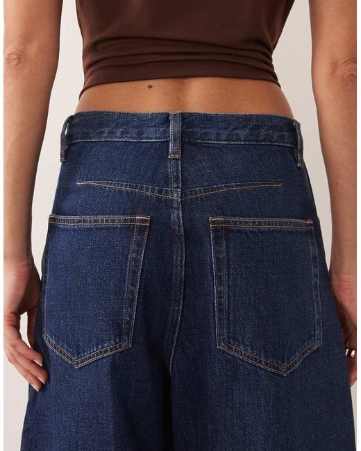 ARKET Blue Tiki Barrel Leg Jeans