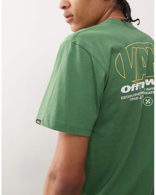 Camiseta Con Estampado En La Espalda Major Type De Vans de color Green