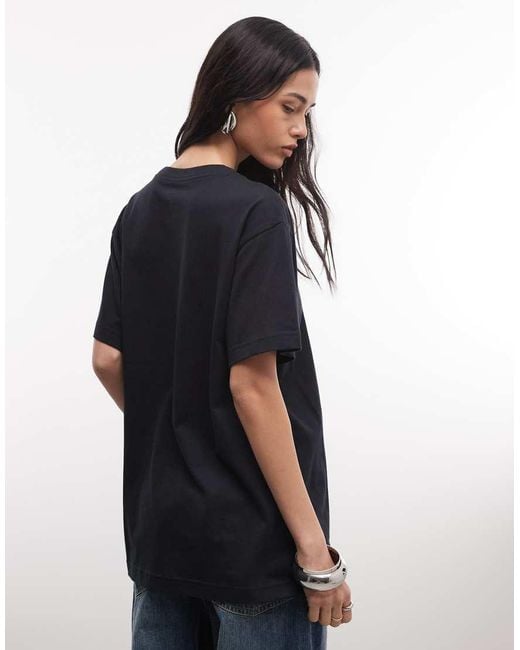 Nike Black Classic Oversized Graphic T-shirt