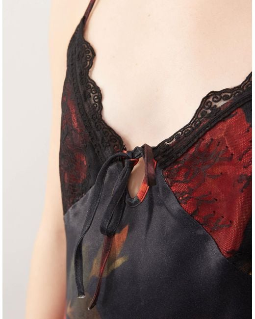 Reclaimed (vintage) Pink – trägerkleid aus satin