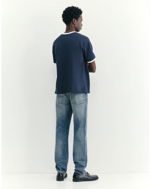Pull&Bear Slim-Fit Jeans in het Blue voor heren