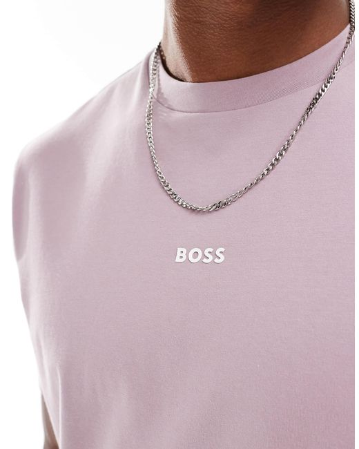 Boss – tchup – t-shirt in Purple für Herren