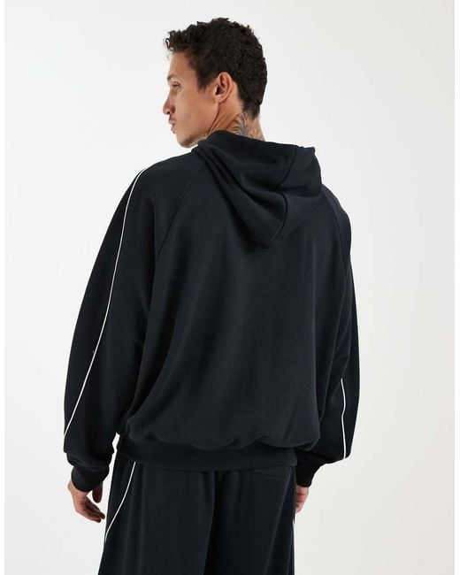 New Balance Black Trackside French Terry Hoodie for men