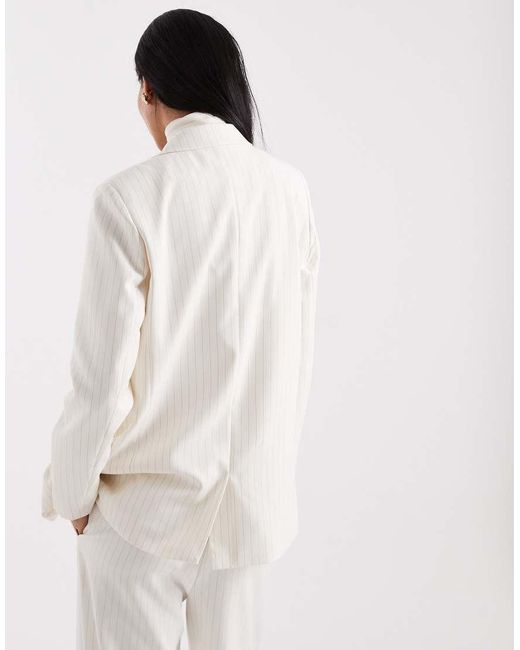 Pieces Natural Tailored Oversized Blazer Co-Ord