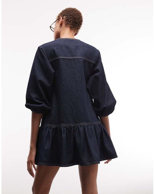 Collusion Blue Shirt Dress