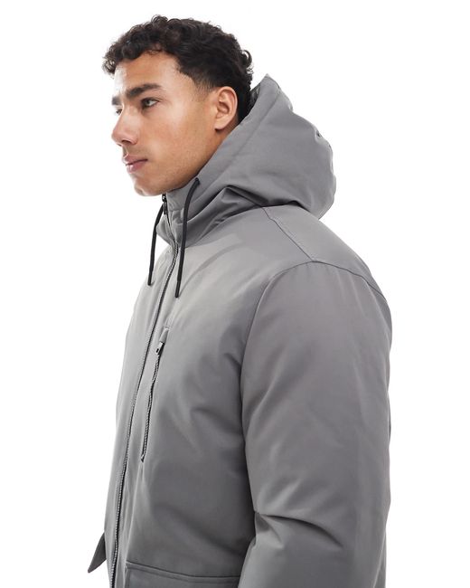 Jack & Jones Gray Parka Jacket for men
