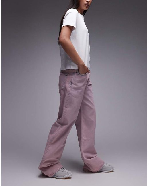 Tommy Hilfiger Purple Mia Mid Rise Relaxed Straight Leg Jeans