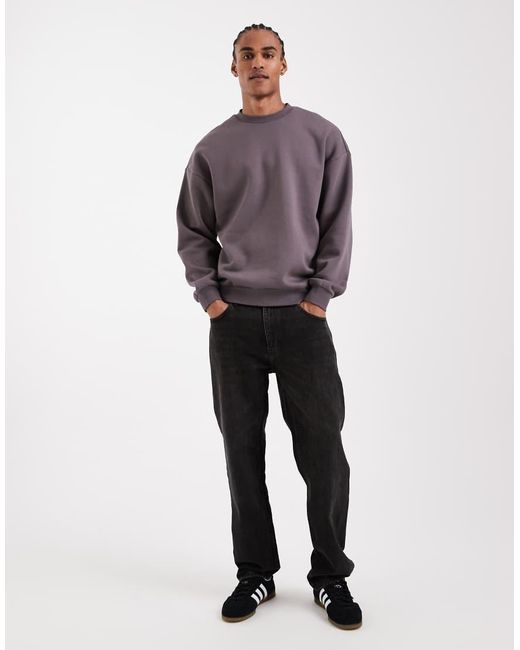 Only & Sons Purple Oversized Sweatshirt for men