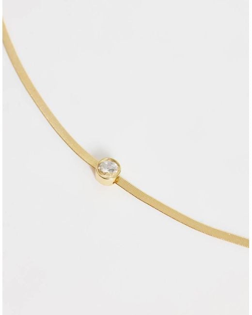 Mango Natural Chain Belt With Diamante Accent