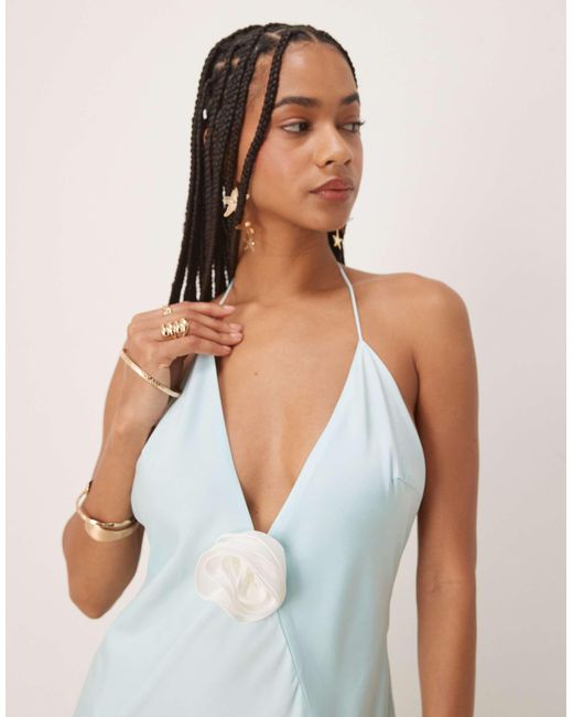 Bardot Natural – ardia – neckholder-kleid