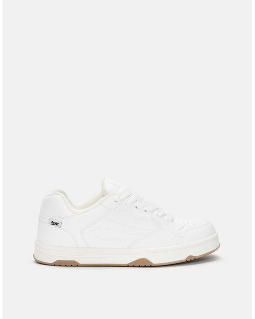 Pull&Bear White – skater-sneaker