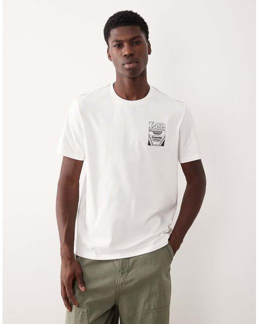 Lee Jeans Natural X Crayola Back Print T-Shirt for men