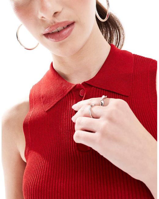 Polo di ONLY in Red