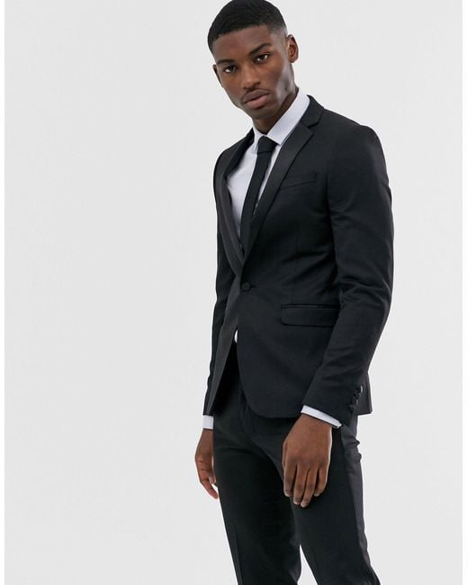 skinny black tuxedo