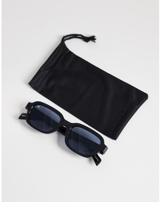 Jack & Jones Blue Rectangle Sunglasses for men