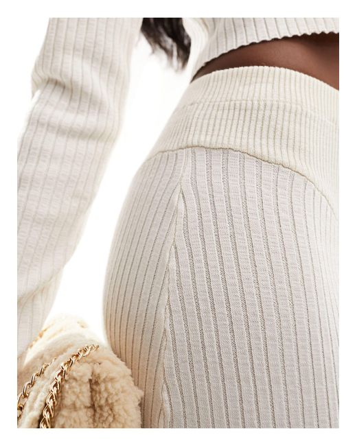 SIMMI White Simmi Knitted Maxi Skirt