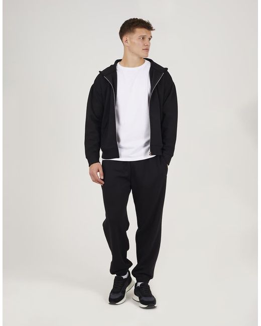 Brave Soul Blue Relaxed Fit Zip Through Hoodie for men
