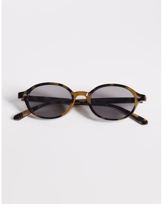 ASOS White Oval Sunglasses for men