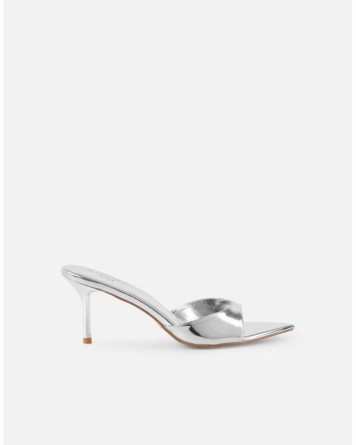 SIMMI Natural Jerez Peep Toe Heeled Sandals