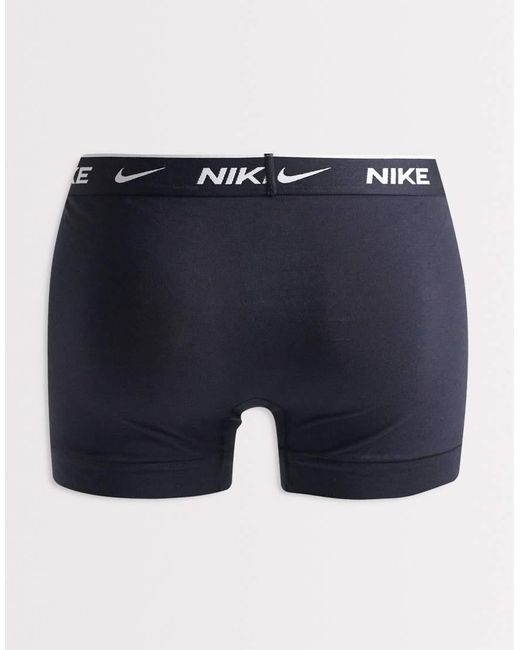 Nike Blue Essential Cotton 5 Pack Trunks for men