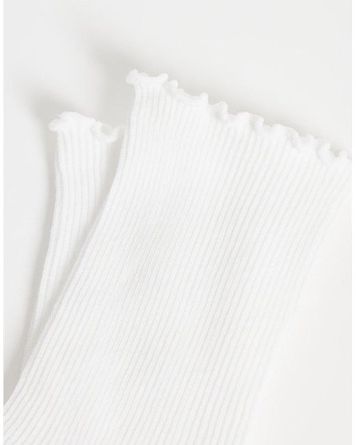 Weekday White 3-pack Frilly Socks