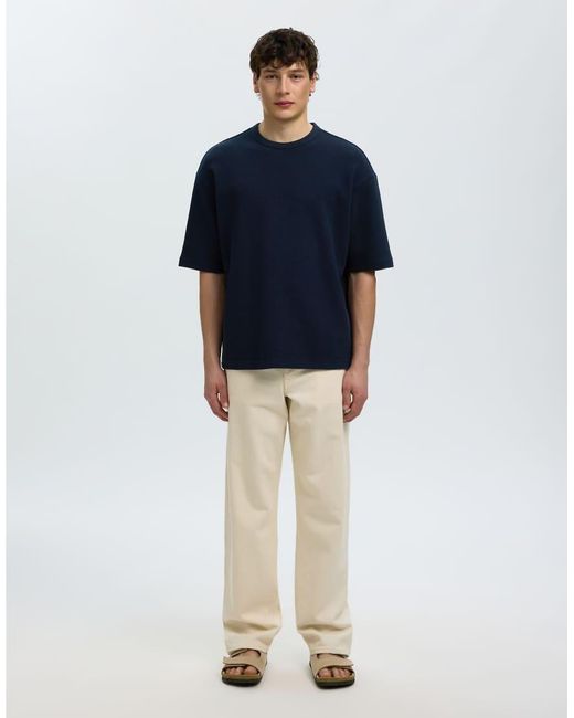 SELECTED Blue T-Shirt for men