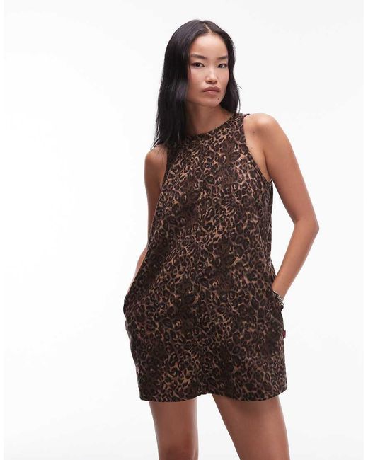 Levi's Brown 90's Denim Shift Dress