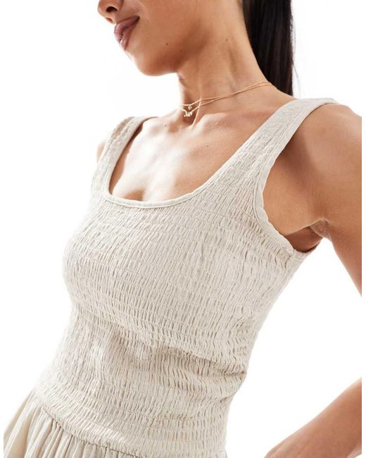 Brave Soul White Scoop Neck Jumpsuit