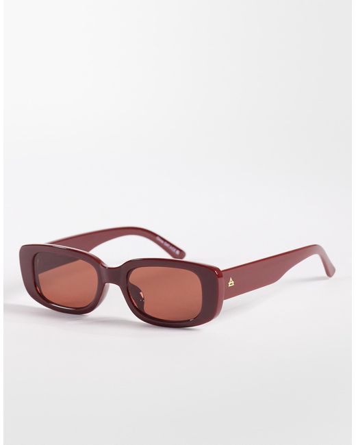 Aire Pink Ceres Rectangular Sunglasses