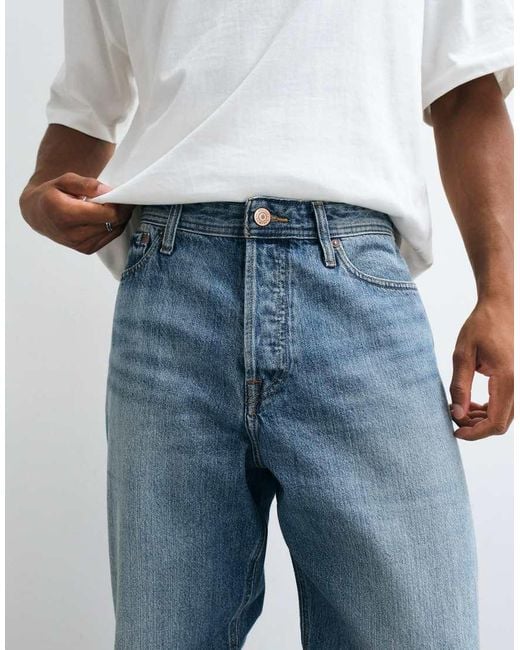 Jack & Jones Blue Alex baggy Jeans for men