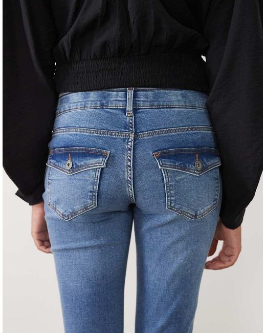 Mama.licious Blue Mamalicious Maternity Over The Bump Flare Jeans