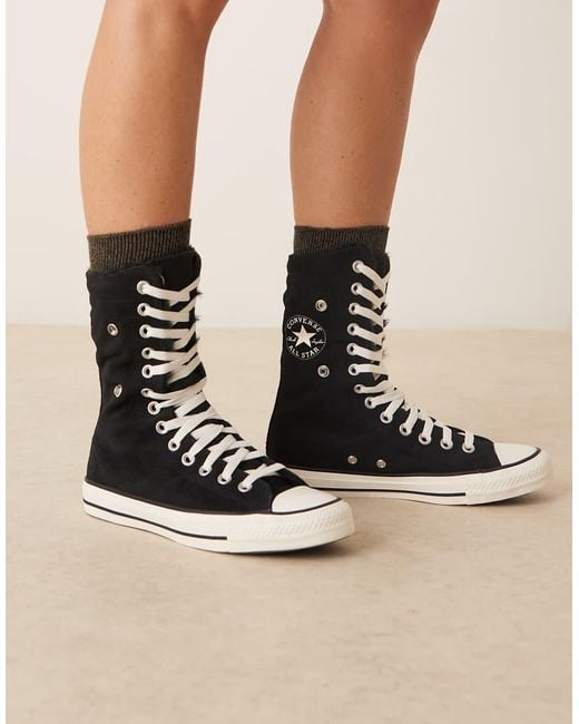 Chuck Taylor All Star Fold Over di Converse in Black