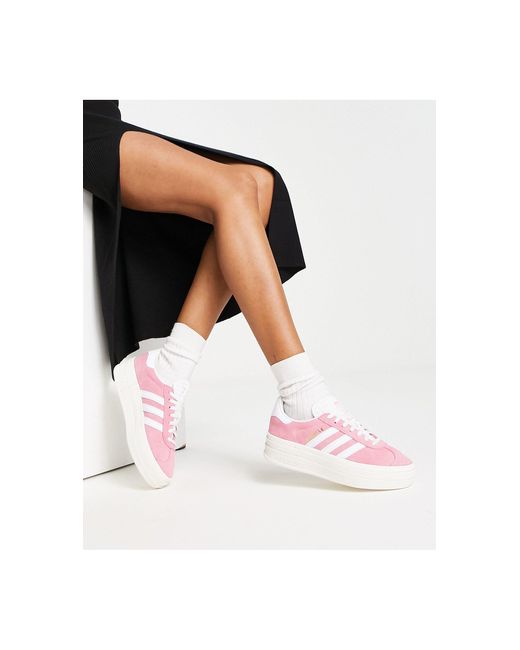 Gazelle bold - sneakers con plateau di adidas Originals in Bianco | Lyst