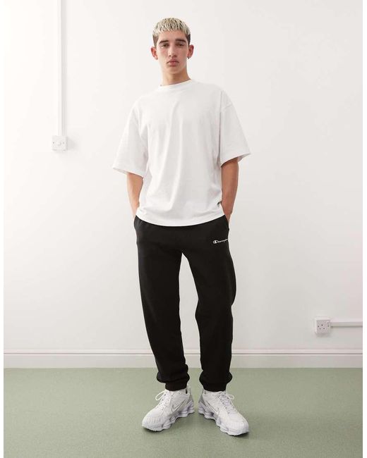 Champion White Cuffed joggers for men